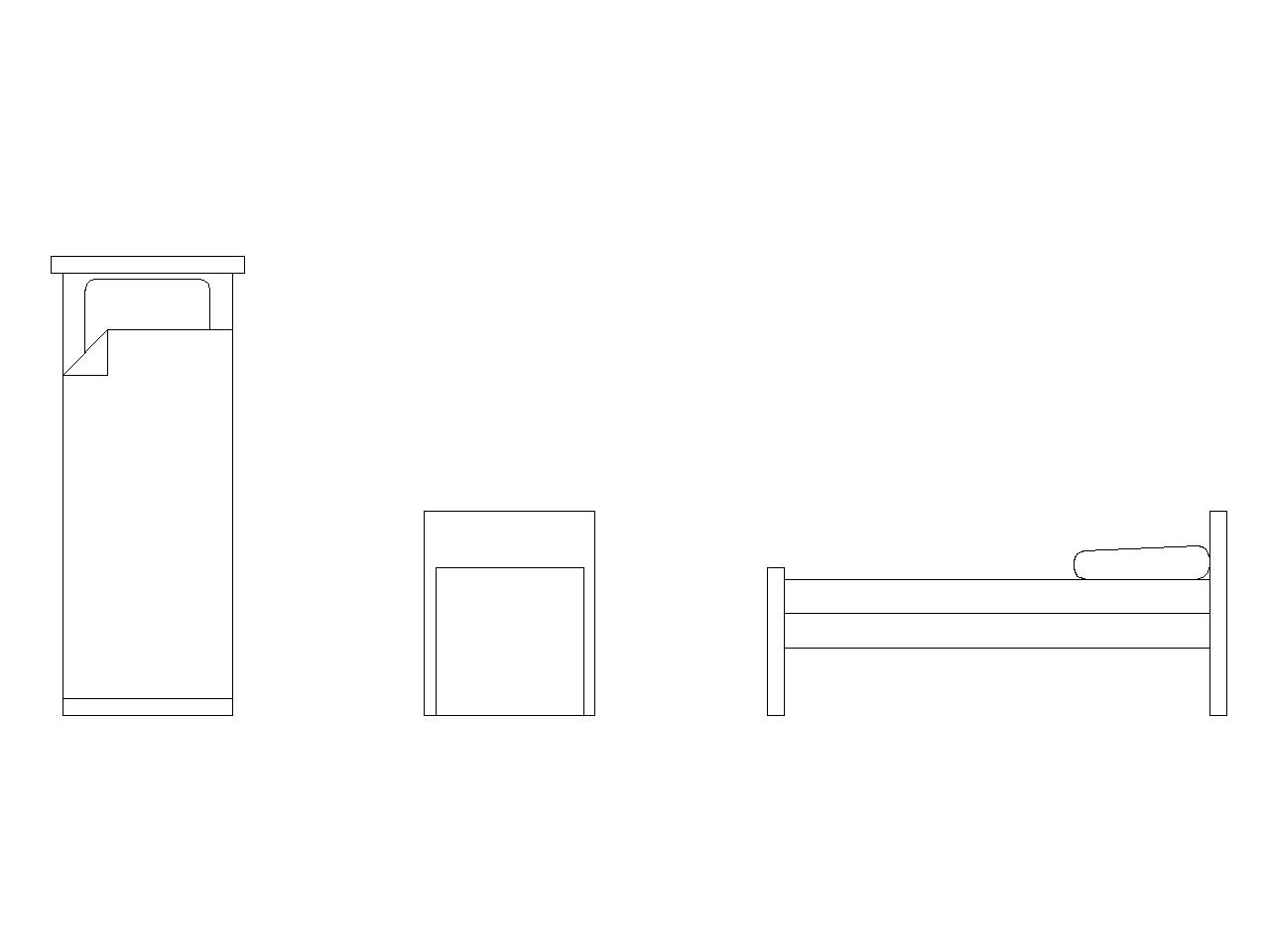 Small Single Bed 30 x 75 inch