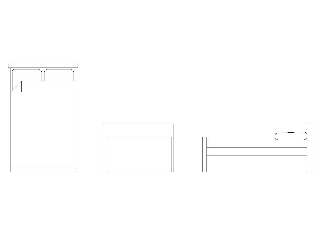 Small Double Bed 48 x 75 inch