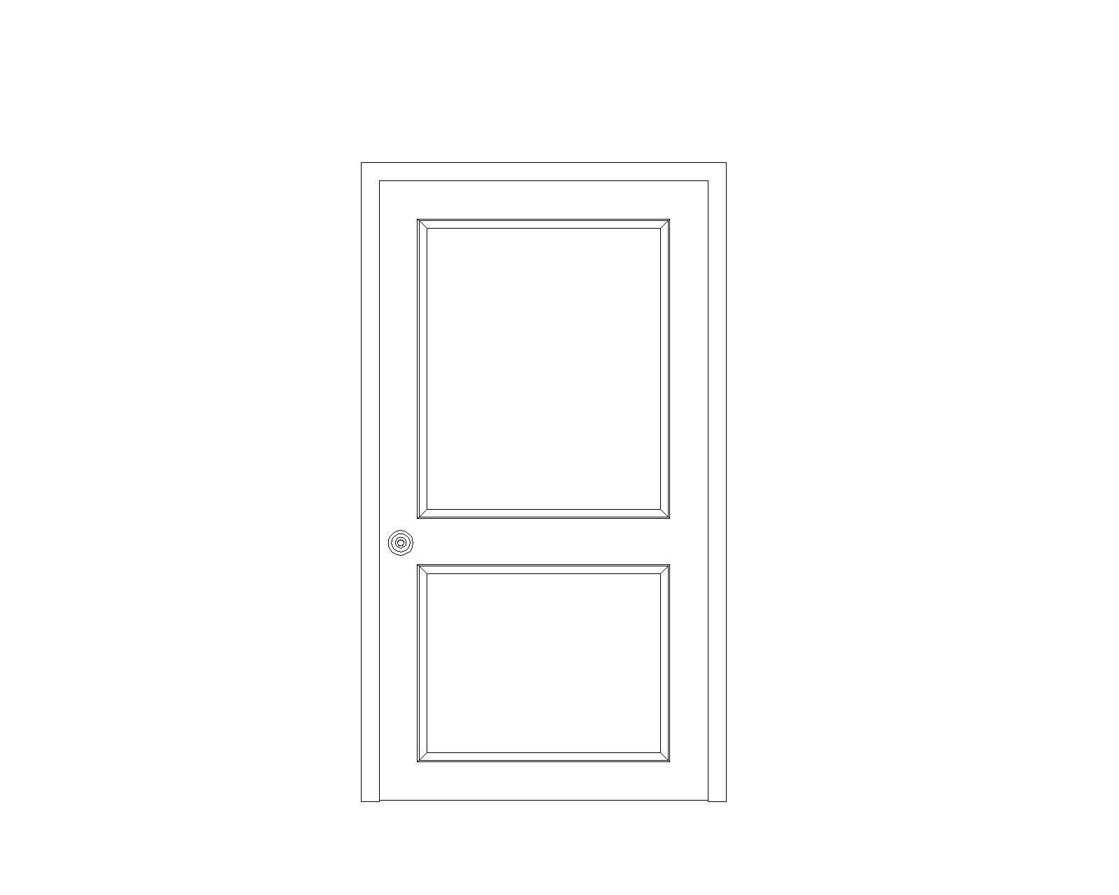 1200X2100 door elevation type 1