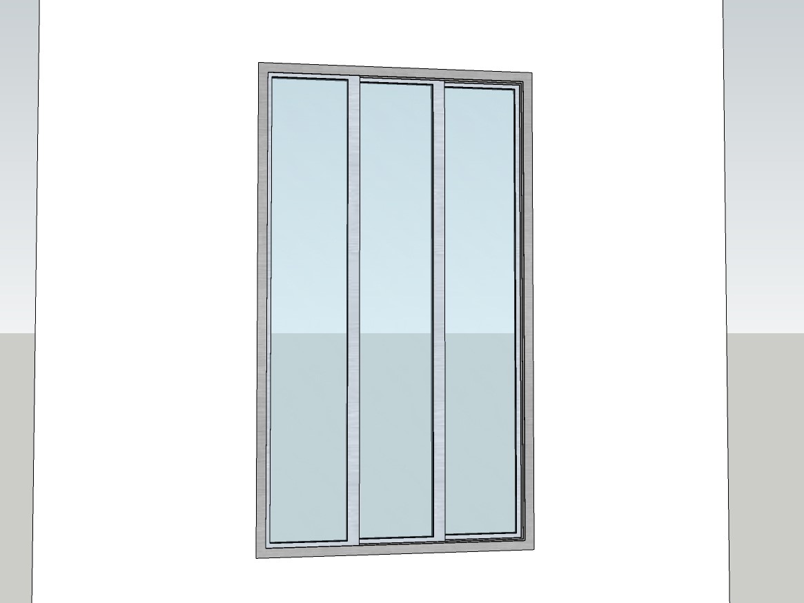 1200x2100 sliding window 3 panel