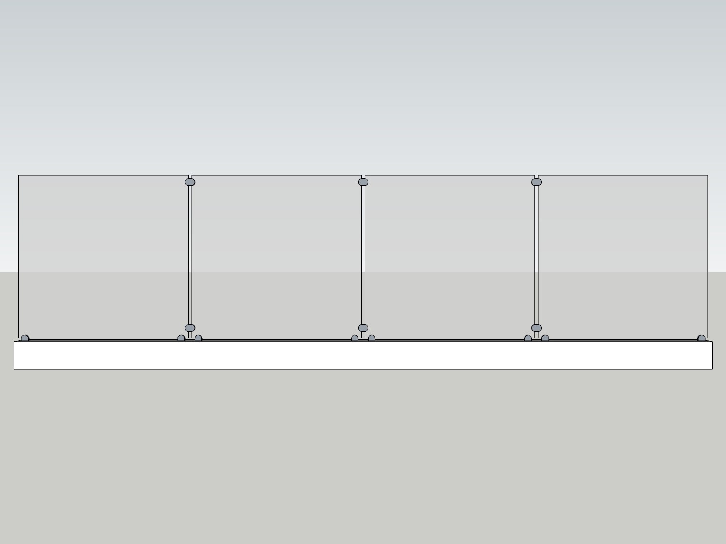 Glass Railing Sketchup