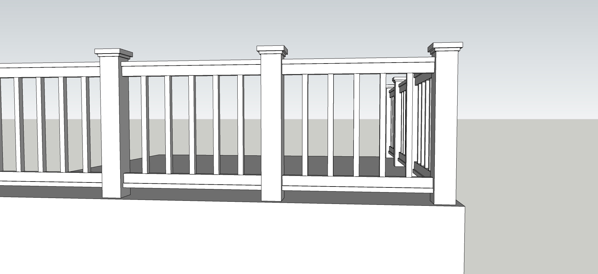 Railing for Balcony - SketchUp